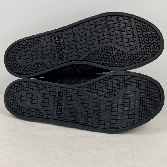 Macbeth Eliot Mens Size 8 Low Top Skate Shoes Black Vegan Sound of the Future - Picture 5 of 13